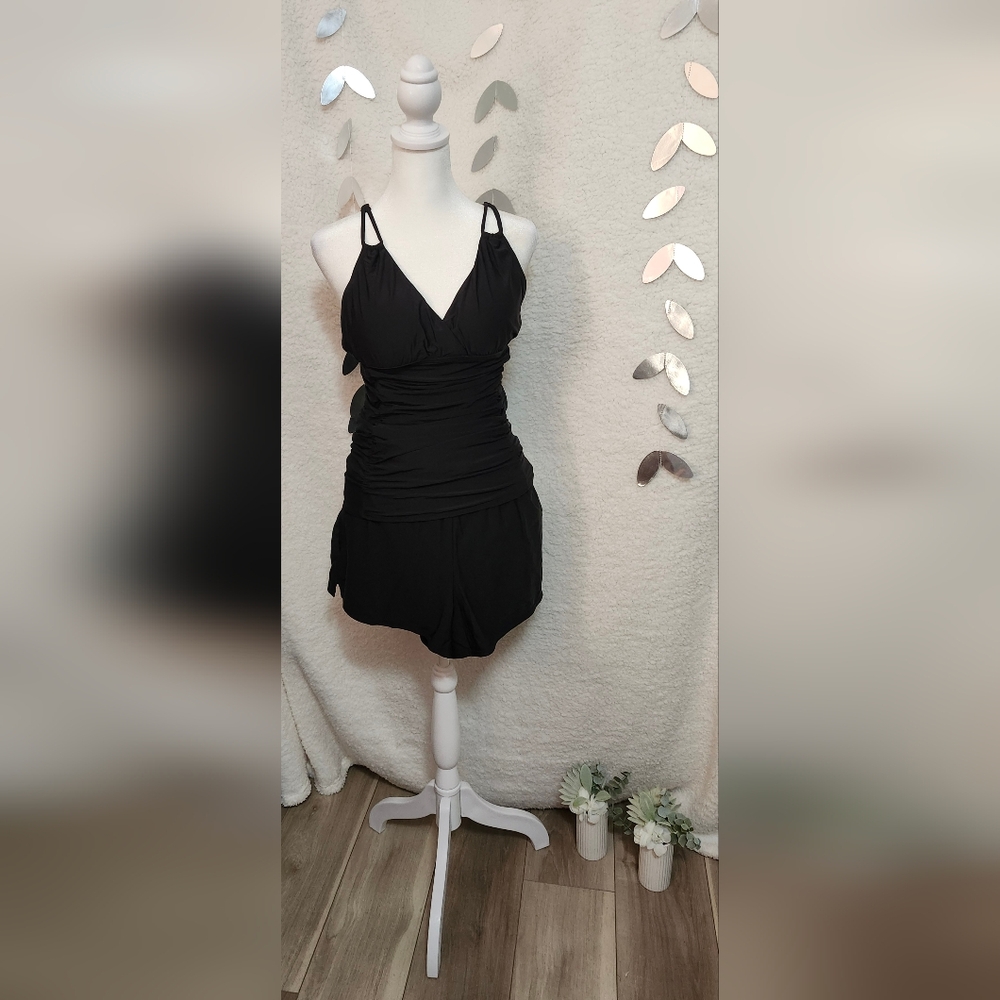 Calvin Kline Tankini, Black, Size: L